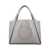 Stella McCartney Stella McCartney Logo Grainy Alter Mat Tote Bag SMOKE