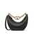 Valentino Garavani Valentino Garavani Vlogo Moon Small Leather Hobo Bag Black