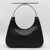 Alexander McQueen Alexander McQueen Black Leather Cross-Bar Top Handle Bag Black