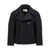 Saint Laurent Saint Laurent Oversized Caban Coat Black