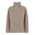 P.A.R.O.S.H. Beige Turtleneck Sweater With Dropped Shoulders In Wool And Cashmere Blend Woman Beige