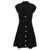 Balmain Balmain 'Chiocciola' Button Dress Black