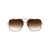 DITA Dita Sunglasses BRUSHED WHITE GOLD - CAPUCCINO W/BROWN TO CLEAR GRADIENT