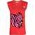 CORMIO Cormio Squirrel-Print Knit Vest RED