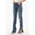 Dolce & Gabbana Low-Waist Distressed Jeans With Ankle Split 14Cm Blue