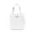 Prada Prada Floral-Embossed Leather Tote Bag WHITE