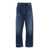 AGOLDE Blue Five-Pocket Jeans With Lightened Effect In Regenerative Cotton Man BLUE