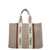 Chloe Chloé Woody Large Canvas And Leather Tote Bag BROWN