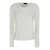 Alberta Ferretti White Blouse With Draped Neck In Satin Woman WHITE