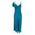 Alberta Ferretti Blue Dress With Dropped Sleeve And Draped Detail In Satin Woman BLUE