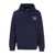 DRÔLE DE MONSIEUR Blue Hoodie With Logo In Cotton Man BLUE