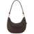 Tory Burch T Monogram Crescent Moon Bag BROWN