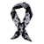 Versace Black Foulard With All-Over Medusa And Chain Graphic Print In Silk Man Black