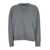 Fabiana Filippi Grey Sweater With V Neck And Micro Sequins In Wool Blend Woman GREY