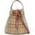 Burberry Ered Bucket Bag VNTG CHK/BRIAR BROWN