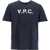 A.P.C. Unisex Grand Vpc T DARK NAVYECRU