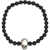 Alexander McQueen Skull Bracelet BLACK/A.SILVER