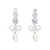 Self-Portrait Self-Portrait Crystal Bow Pearl Earrings SILVER