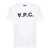 A.P.C. White Oversized T-Shirt With A.P.C. Print In Cotton Man WHITE