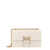 Pinko Leather shoulder bag with Love Birds Diamond Cut buckle White