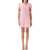 Self-Portrait Textured knit mini dress Pink