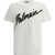 Balmain Letter Flock T-Shirt BLANC/NOIR