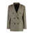 Pinko Pinko Tenaglia Double-Breasted Wool Blazer Beige