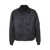 Raf Simons Raf Simons Long Sleeved Polo Bomber With Print On Back Clothing Black