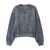 Alexander Wang Alexander Wang Essential Terry Crew Sweatshirt W/ Puff Paint Logo Clothing 029C WASHED ASPHALT