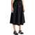 Moschino "Poplin Skirt With Buttons" BLACK