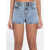 Alexander Wang Denim Shorts With Crystals BLUE