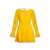 Gucci Gucci Silk Chiffon Dress Yellow