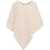 Blugirl Faux fur poncho with brooch White