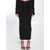 Alexander Wang Ruched Long Skirt Black