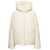 Jil Sander Cream Hooded Down Jacket With Zip In Nylon Woman WHITE