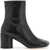 MM6 Maison Margiela Leather Ankle Boots BLACK