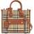 Burberry Freya Mini Tote Bag VNTG CHK/BRIAR BROWN