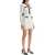 Self-Portrait Mini Knitted Dress In Seven WHITE