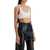 Jean Paul Gaultier Cropped Tank Top With Overall-Style WHITE