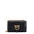 Pinko Leather shoulder bag with Love Birds Diamond Cut buckle Black