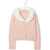 MISS BLUMARINE Cardiganl Faux Fur Collar PINK