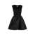 Alexander McQueen Alexander McQueen Gathered Mini Dress Black