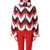 PERFECT MOMENT Perfect Moment Chevron Polar Flare Down Jacket CHEVRON PRINT RED