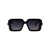 Bvlgari Bvlgari Sunglasses 01B SHINY BLACK / GRADIENT SMOKE