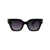 Bvlgari Bvlgari Sunglasses 01B SHINY BLACK / GRADIENT SMOKE