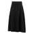 Jil Sander Jil Sander Asymmetrical Wool Skirt Black