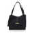 Tom Ford Black Tote Bag With Magnetic Closure In Grained Leather Woman Black