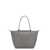 Longchamp 'M Le Pliage Original' Grey Handbag With Embossed Logo In Canvas Woman GREY