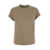 Brunello Cucinelli Beige Crewneck T-Shirt With Monile Detail On The Neck In Cotton Blend Woman Beige