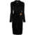 Versace Versace Dress Stretch Crepe Jersey Clothing Black